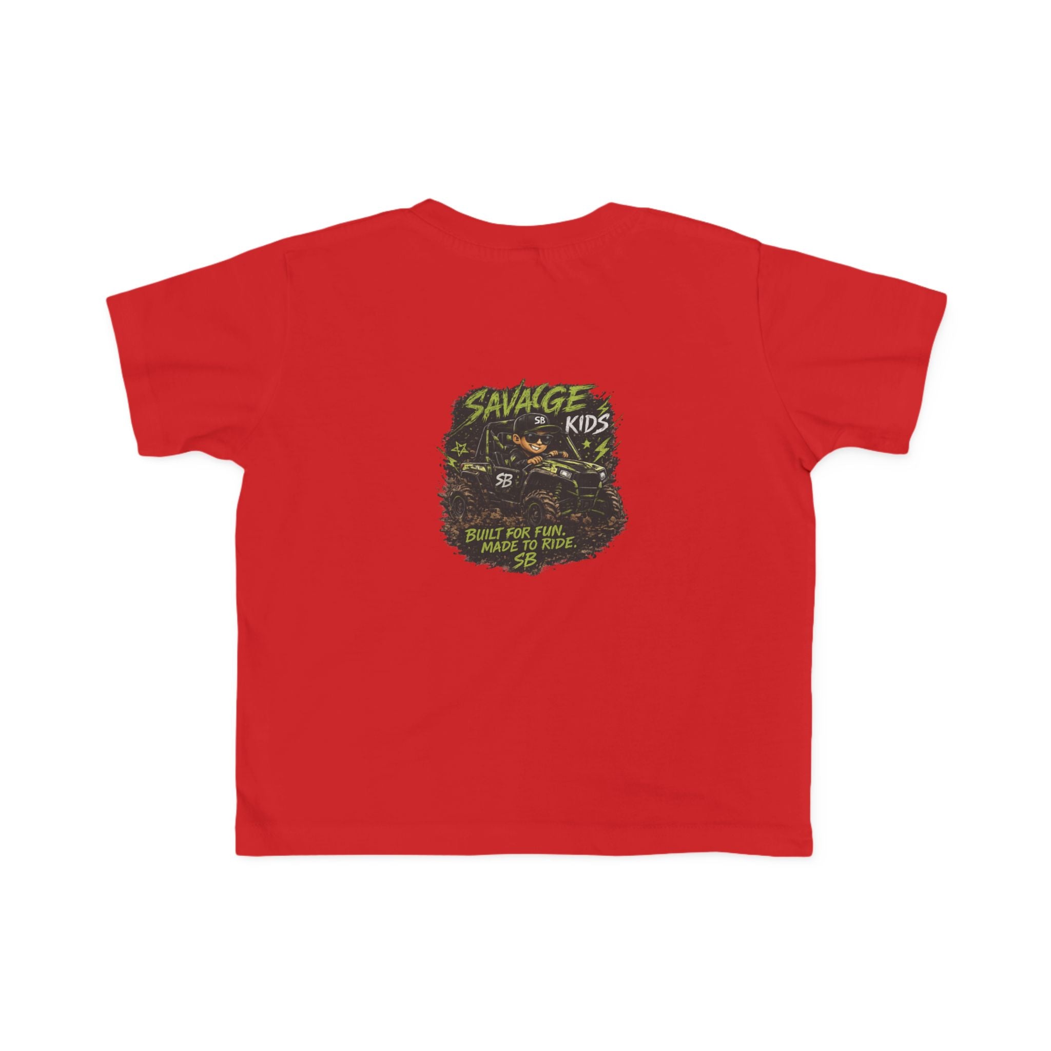 Savage Kids Toddler T-Shirt | Off-Road Graphic Tee | Built for Fun Made to Ride Shirt | Boys Adventure Tee | Cool Kids Graphic Shirt