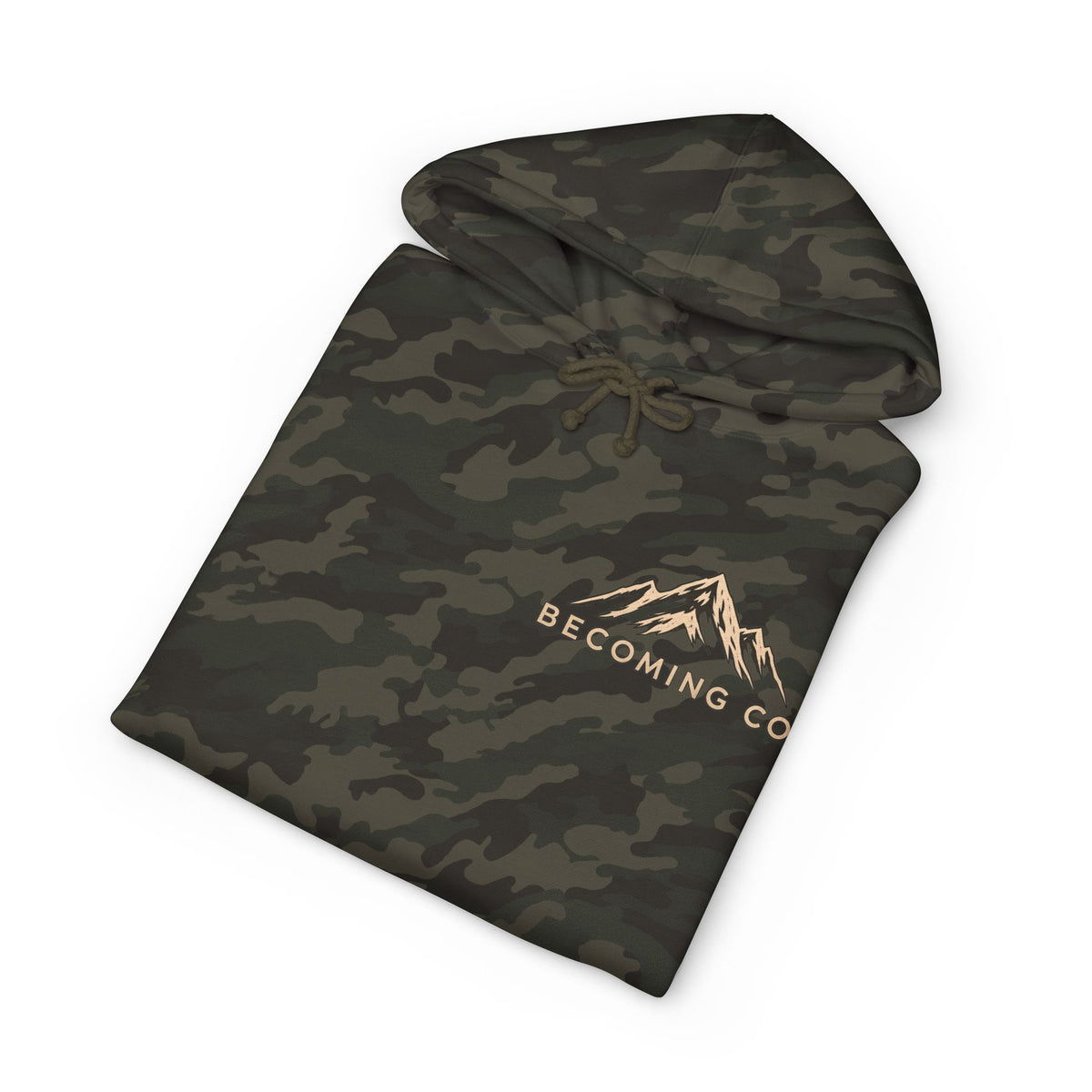 Becoming Co. Keep Becoming Mountain Compass Hoodie | Rugged Outdoor Unisex Hoodie