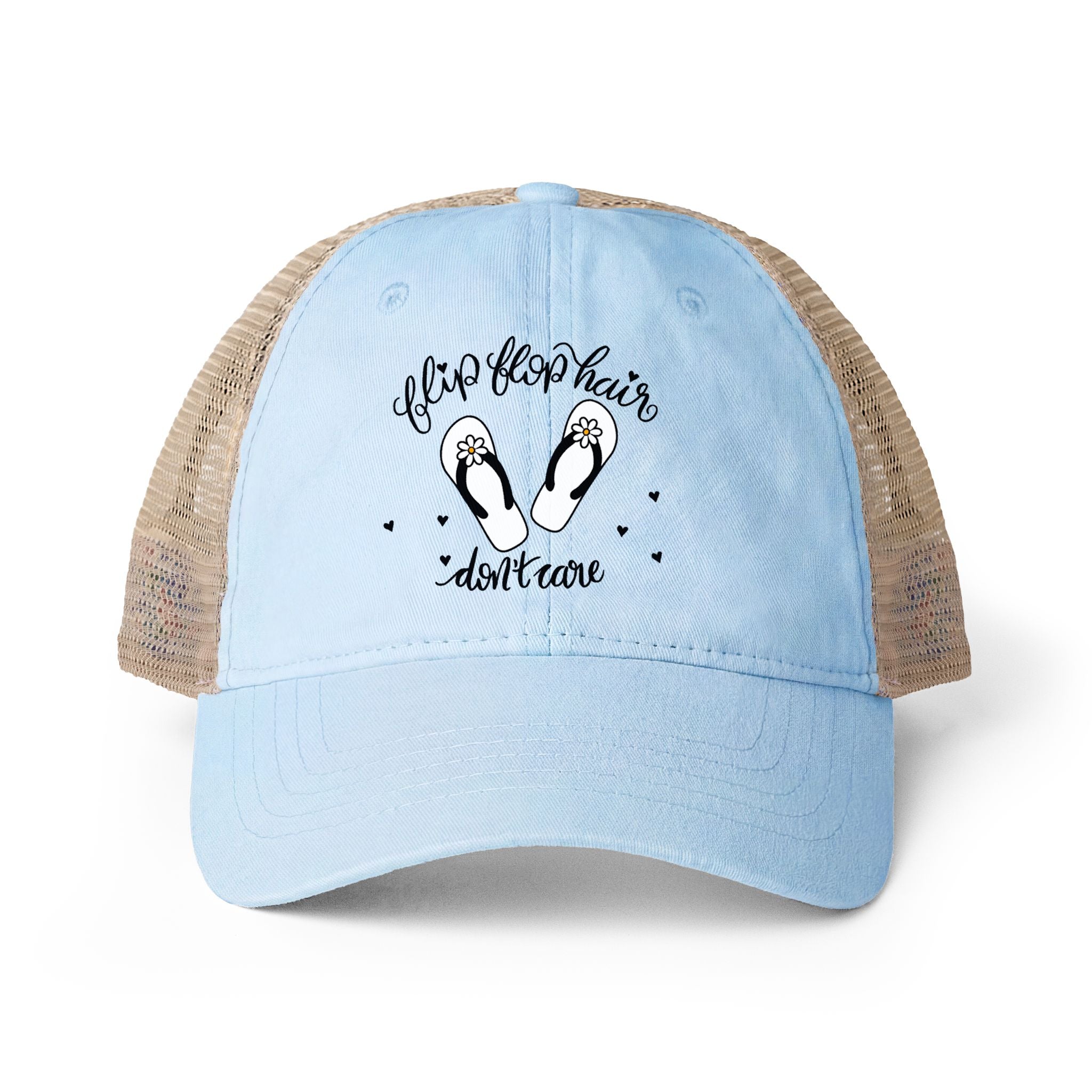 Flip Flop Hair Don't Care Ponytail Hat
