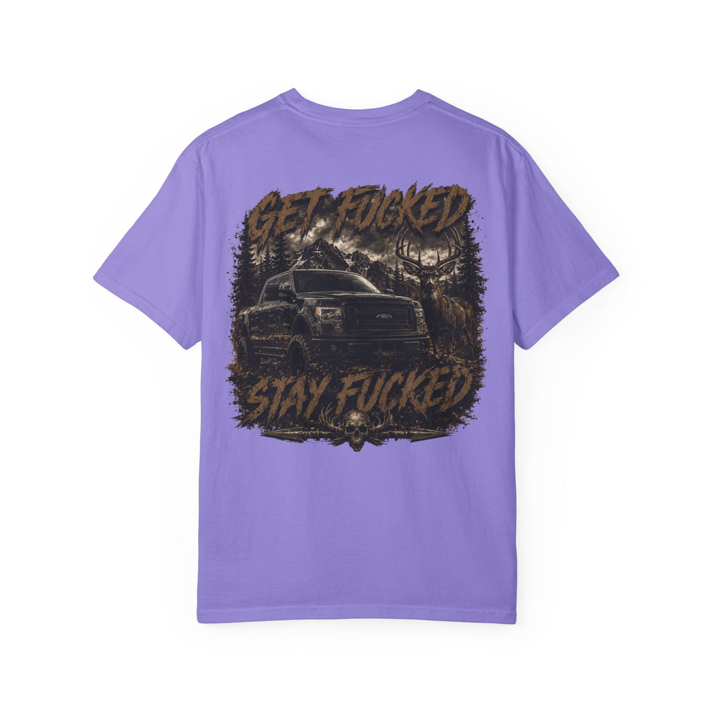Built Different Hunting Shirt | GF Skull Logo Tee | Truck & Mule Deer Graphic Shirt