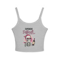 Funny Skeleton Wine Tank Top – Expensive Difficult Graphic Tee, Sassy Women’s Crop Tank, Wine Lover Shirt