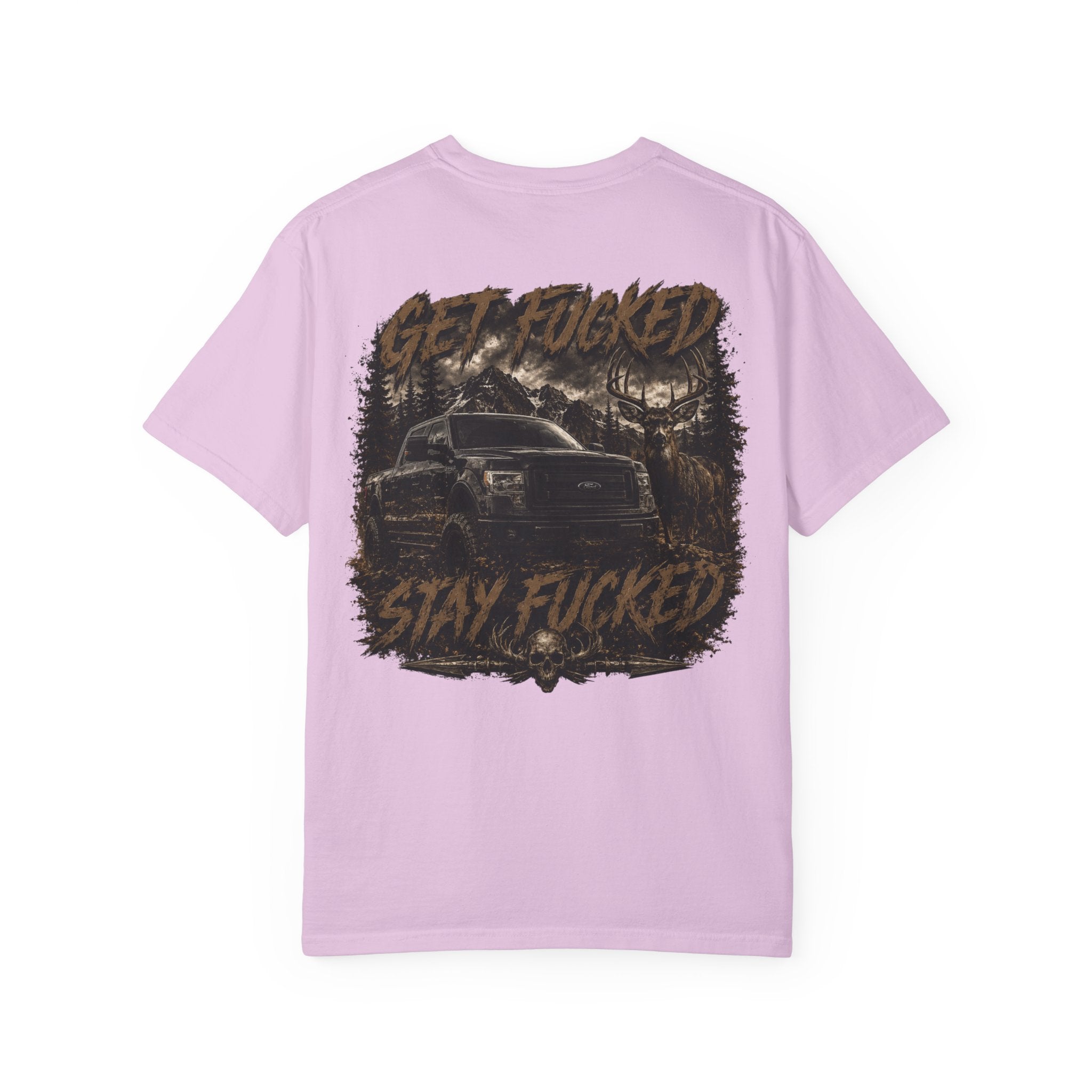 Built Different Hunting Shirt | GF Skull Logo Tee | Truck & Mule Deer Graphic Shirt