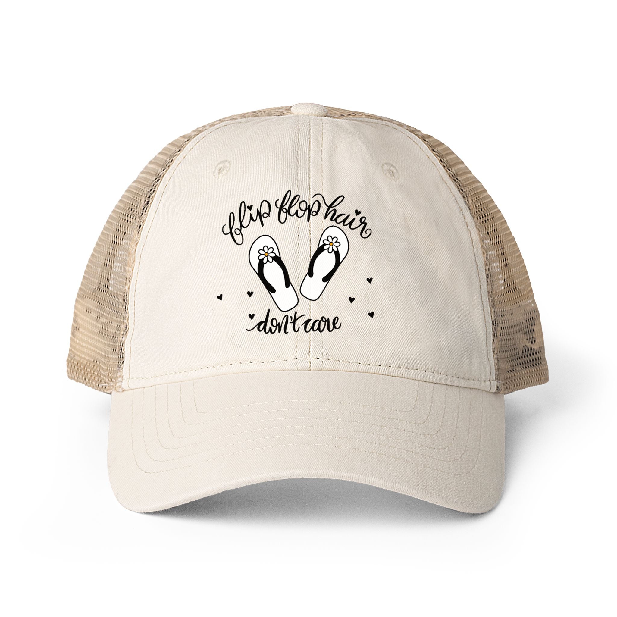 Flip Flop Hair Don't Care Ponytail Hat