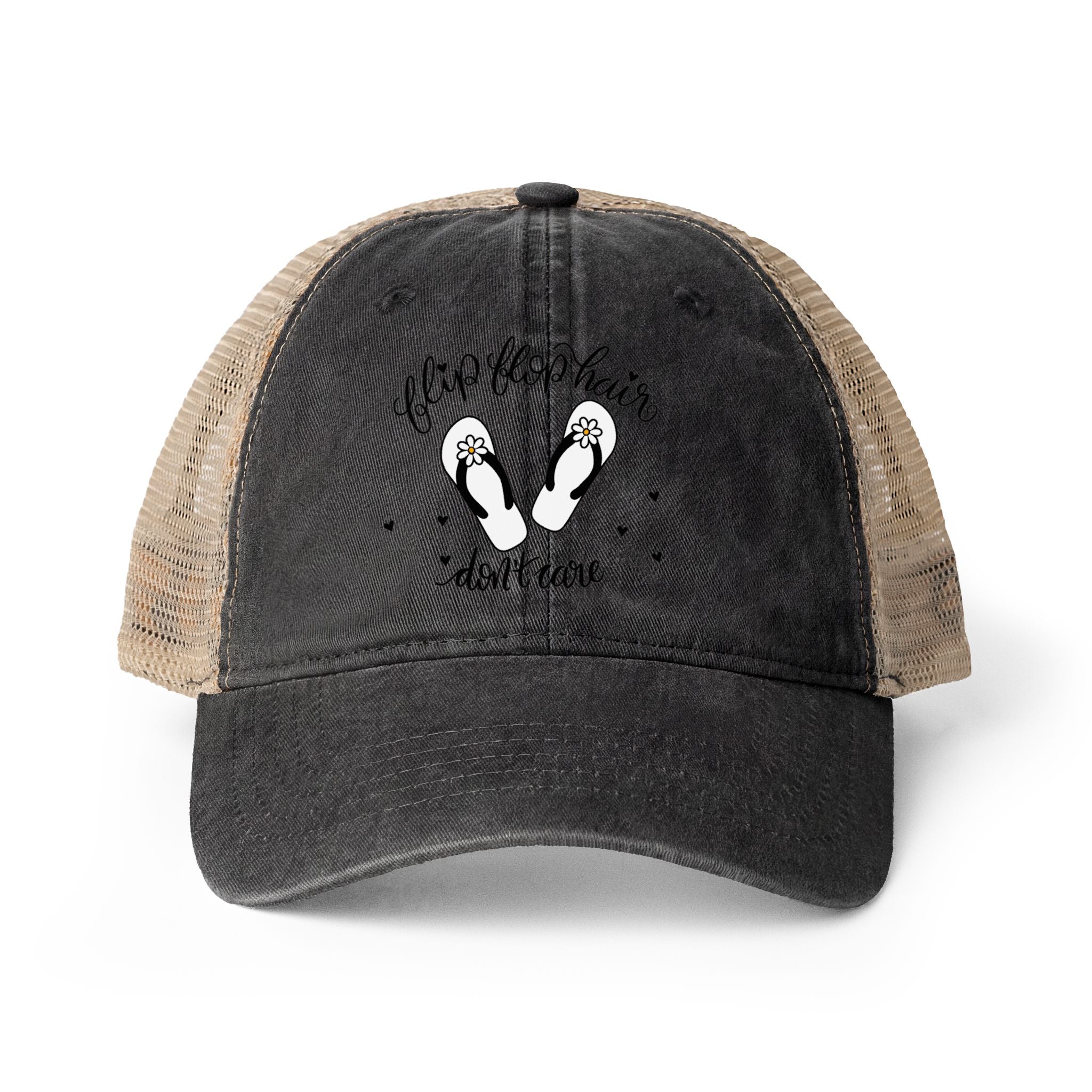 Flip Flop Hair Don't Care Ponytail Hat
