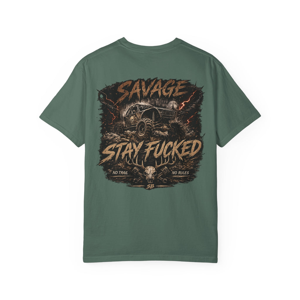 Savage Off-Road Graphic Tee | Mud Truck Shirt | No Rules Back Print | Country Rebel Tee