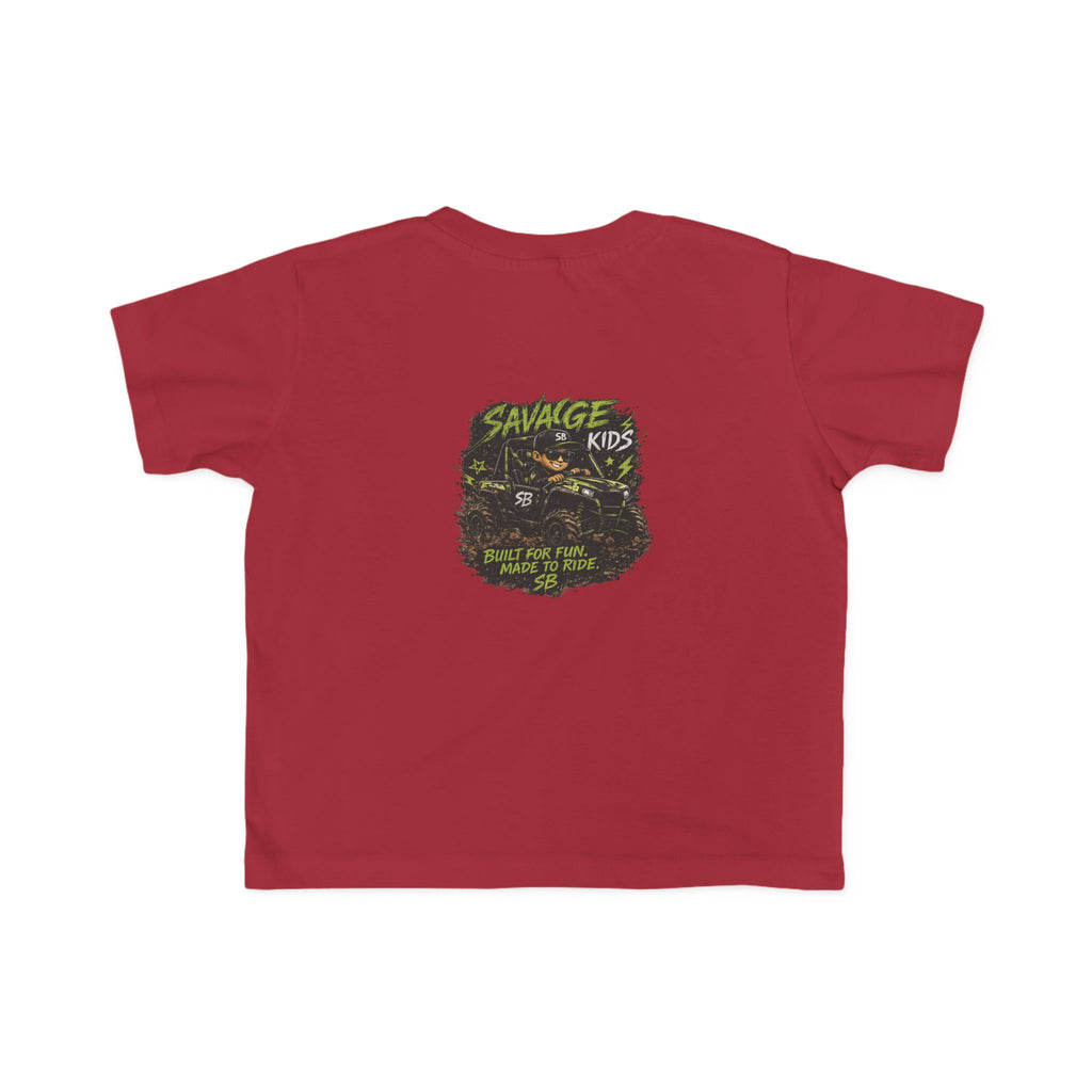 Savage Kids Toddler T-Shirt | Off-Road Graphic Tee | Built for Fun Made to Ride Shirt | Boys Adventure Tee | Cool Kids Graphic Shirt