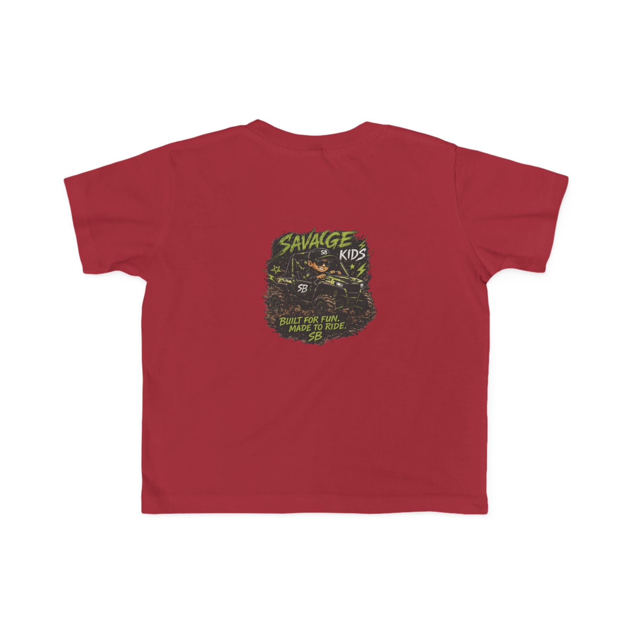 Savage Kids Toddler T-Shirt | Off-Road Graphic Tee | Built for Fun Made to Ride Shirt | Boys Adventure Tee | Cool Kids Graphic Shirt
