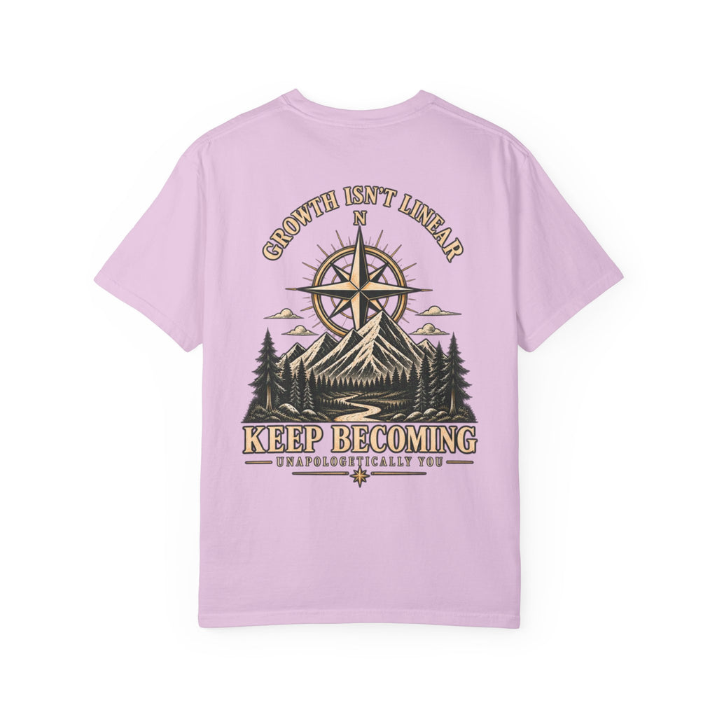 Keep Becoming Unisex Graphic Tee | Vintage Mountain Compass Shirt | Becoming Co.