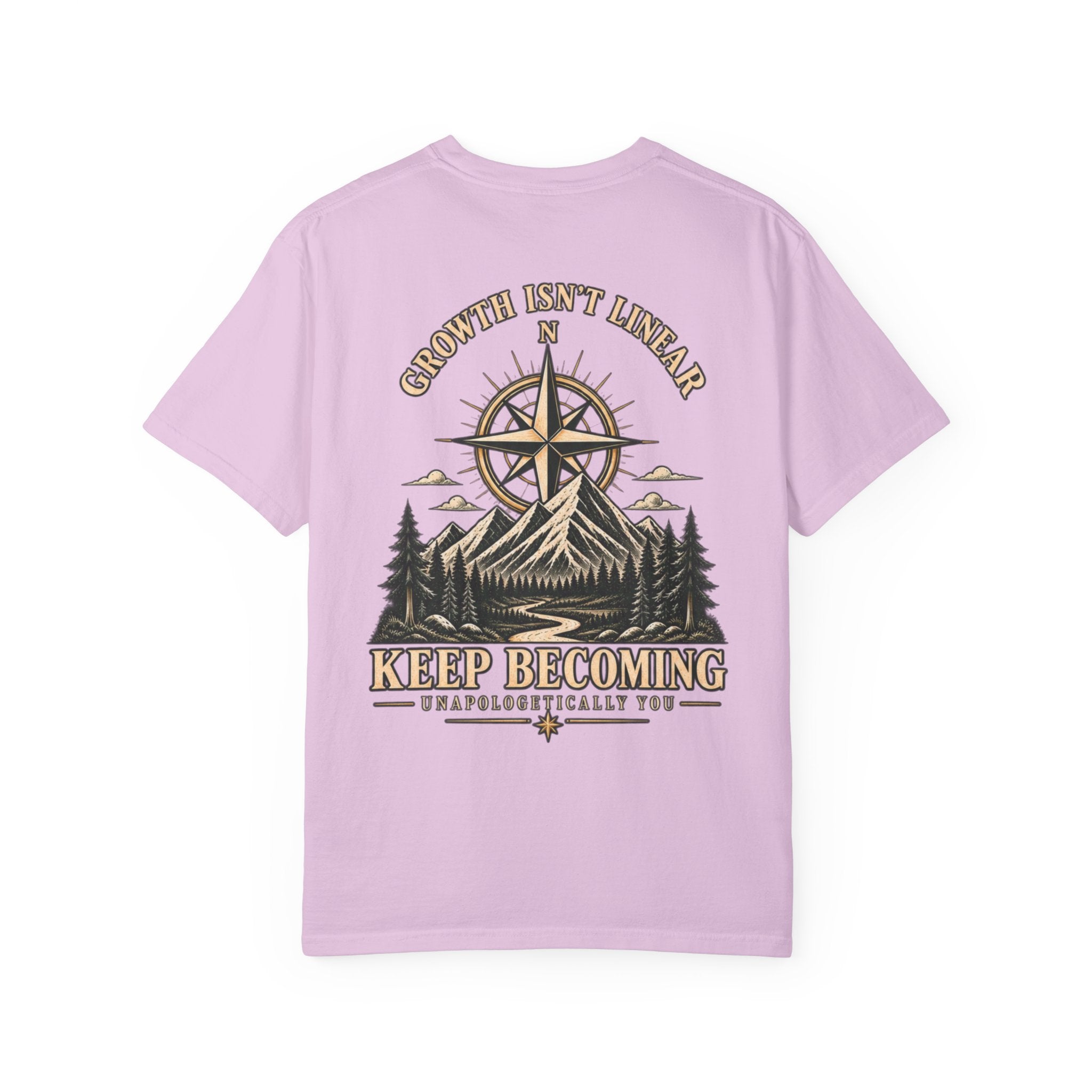 Keep Becoming Unisex Graphic Tee | Vintage Mountain Compass Shirt | Becoming Co.