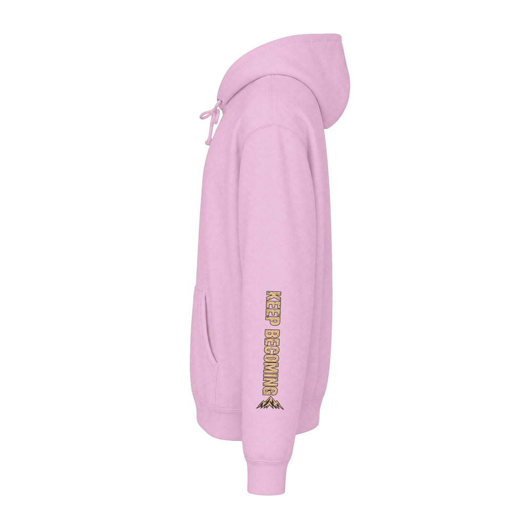 Becoming Co. Keep Becoming Mountain Compass Hoodie | Rugged Outdoor Unisex Hoodie