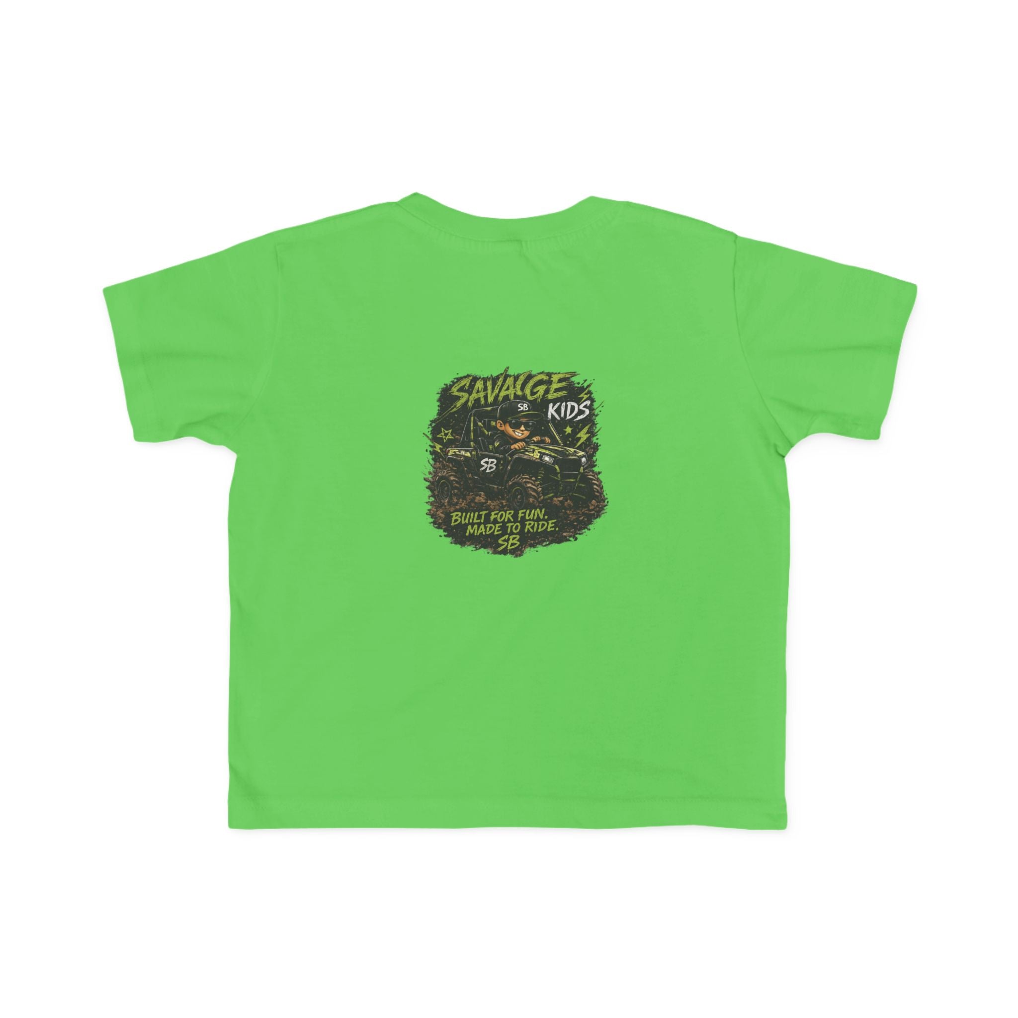 Savage Kids Toddler T-Shirt | Off-Road Graphic Tee | Built for Fun Made to Ride Shirt | Boys Adventure Tee | Cool Kids Graphic Shirt