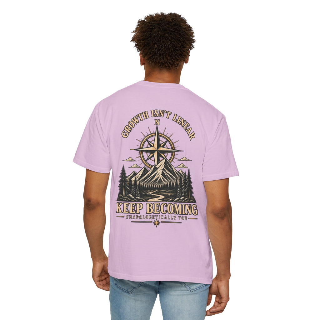 Keep Becoming Unisex Graphic Tee | Vintage Mountain Compass Shirt | Becoming Co.