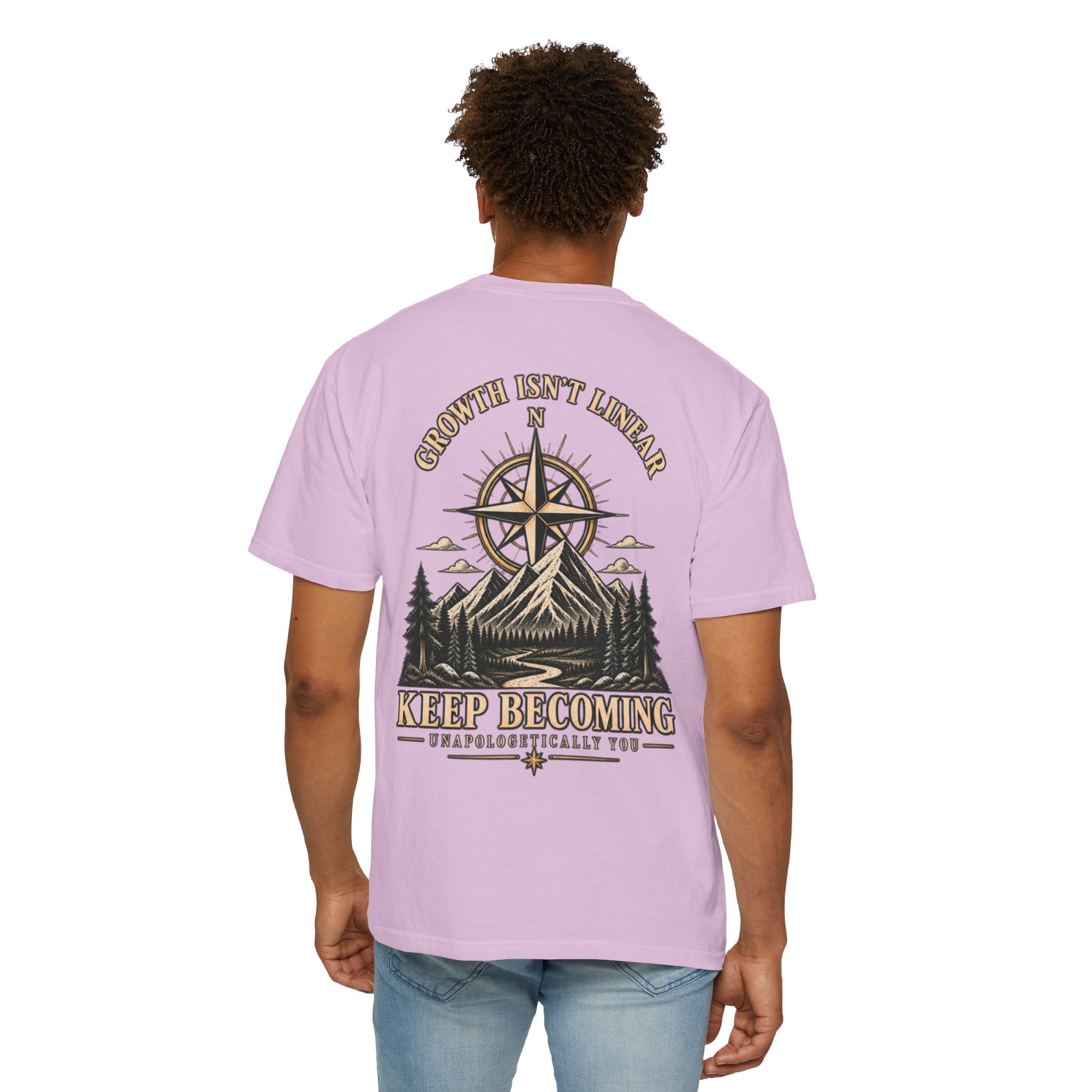 Keep Becoming Unisex Graphic Tee | Vintage Mountain Compass Shirt | Becoming Co.