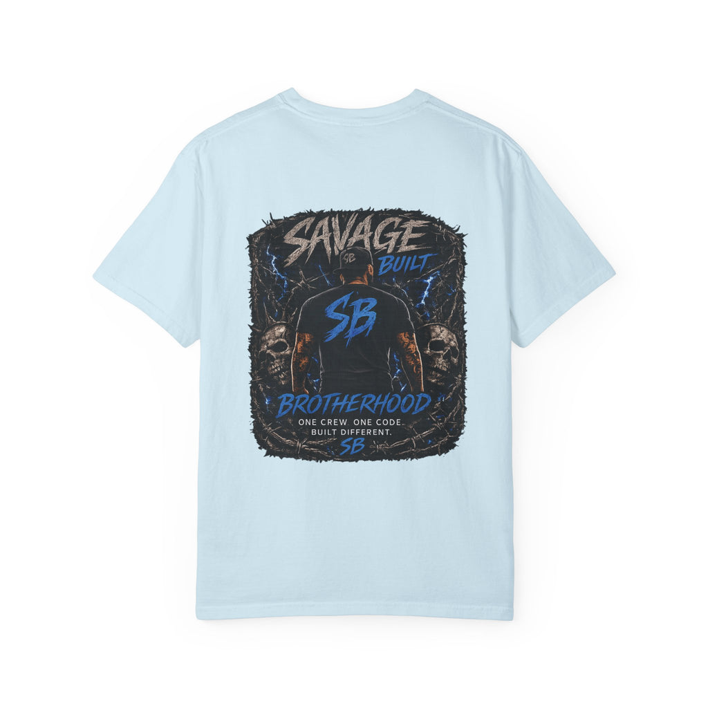 Savage Built Brotherhood T-Shirt | Men’s Graphic Tee | Streetwear Back Print Shirt | SB Logo Tee | Built Different Apparel