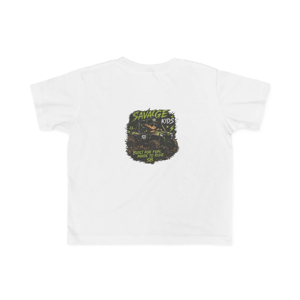Savage Kids Toddler T-Shirt | Off-Road Graphic Tee | Built for Fun Made to Ride Shirt | Boys Adventure Tee | Cool Kids Graphic Shirt
