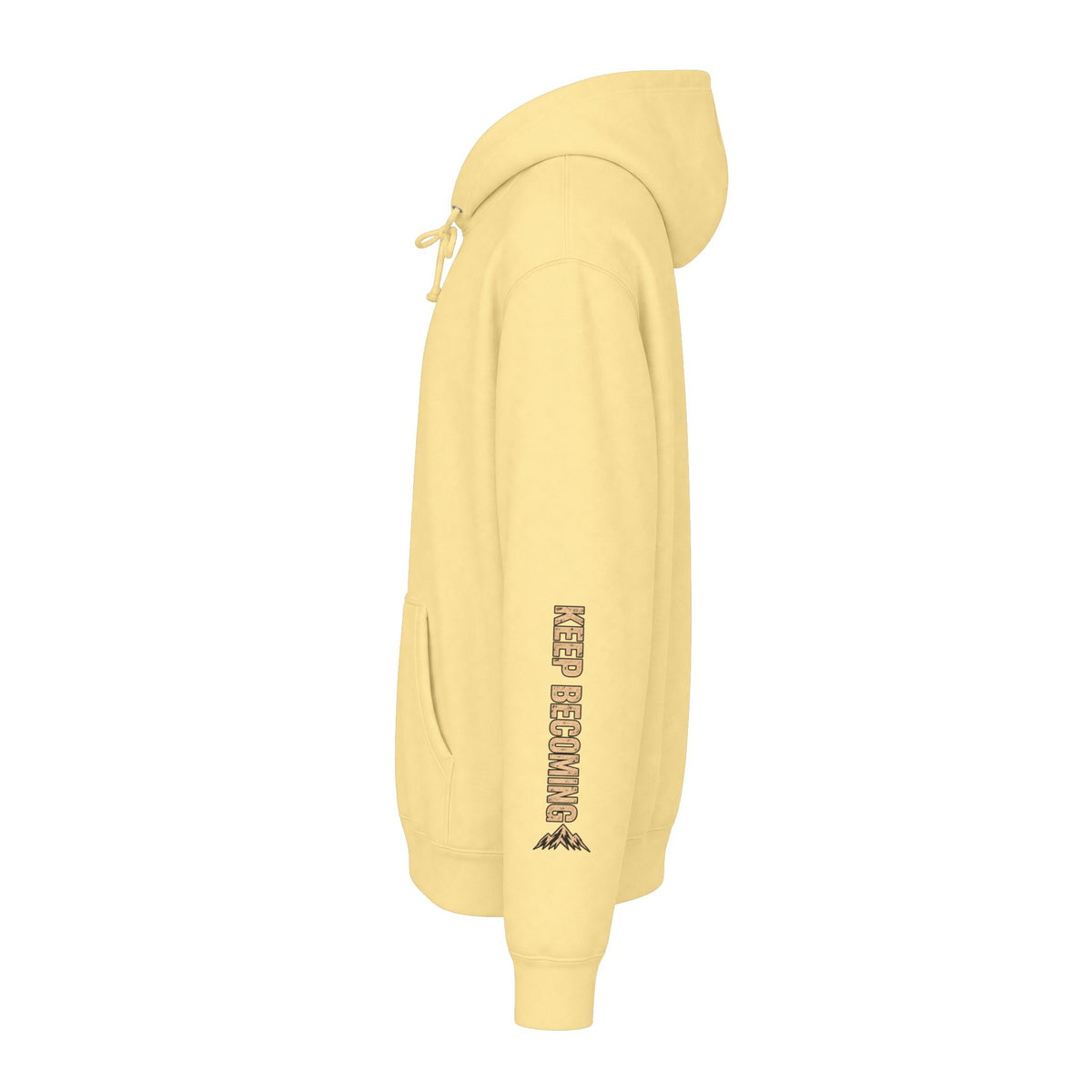 Becoming Co. Keep Becoming Mountain Compass Hoodie | Rugged Outdoor Unisex Hoodie