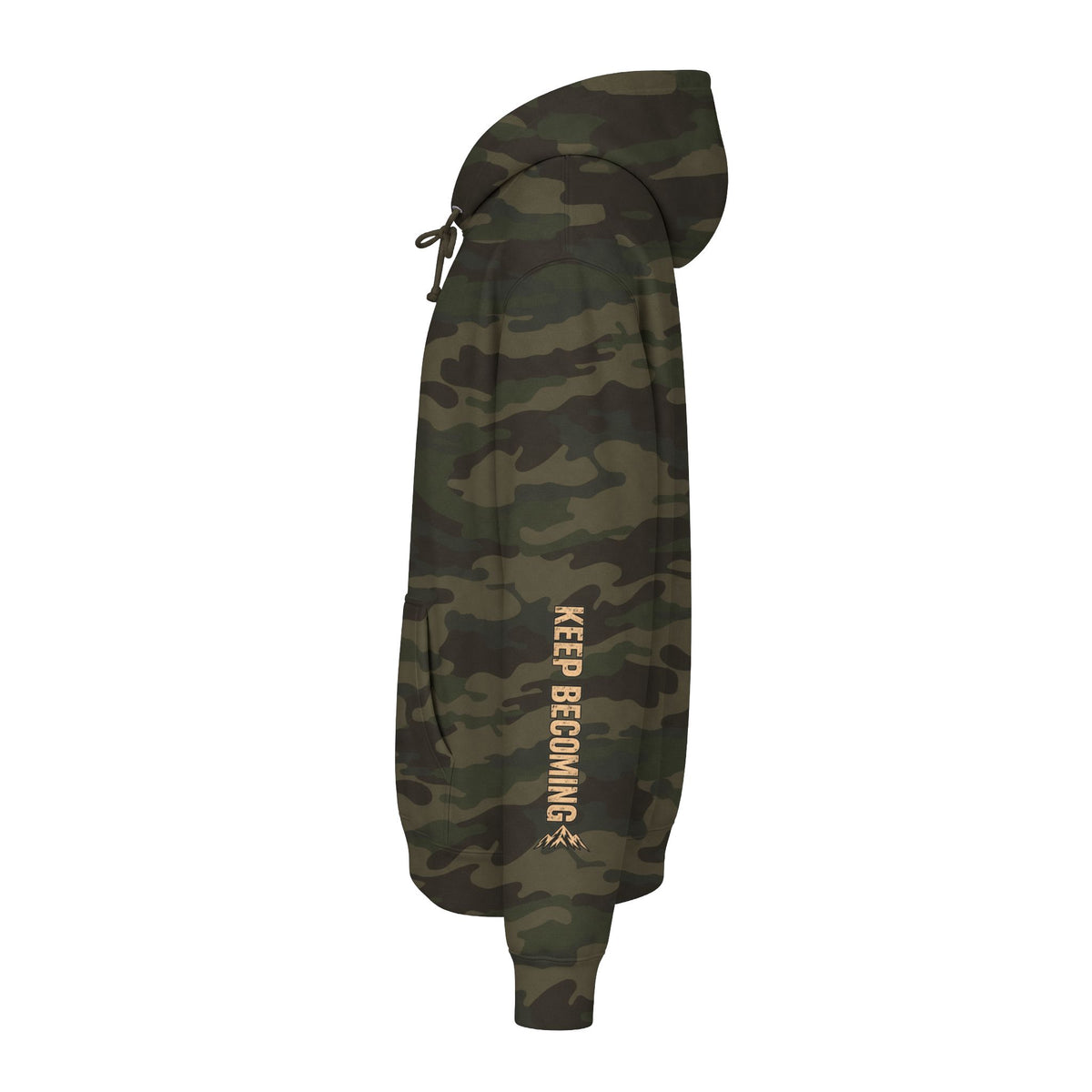 Becoming Co. Keep Becoming Mountain Compass Hoodie | Rugged Outdoor Unisex Hoodie