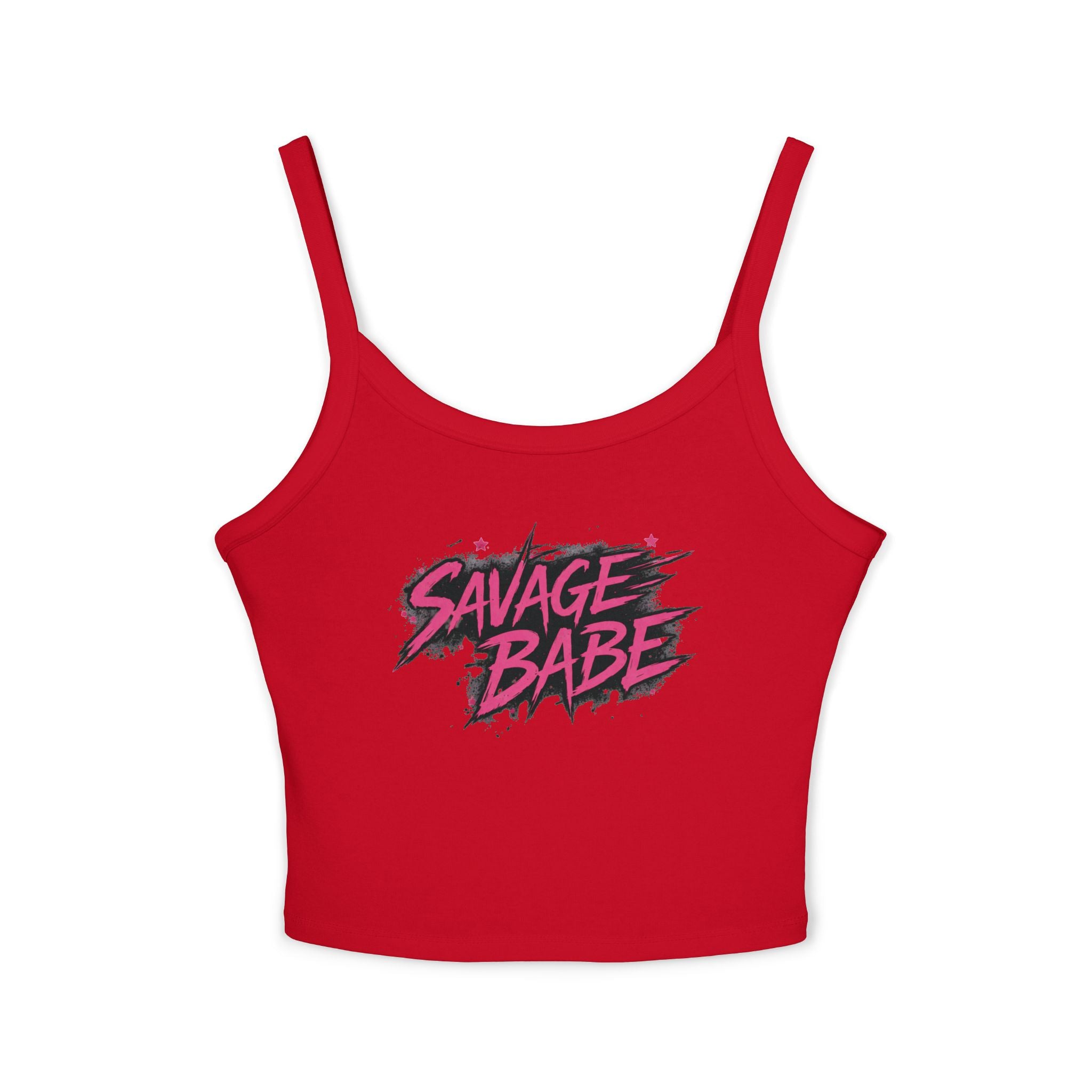 Savage Babe Tank Top | Edgy Graphic Shirt | Black Aesthetic Crop Tank | Streetwear Outfit | Bold Statement Top