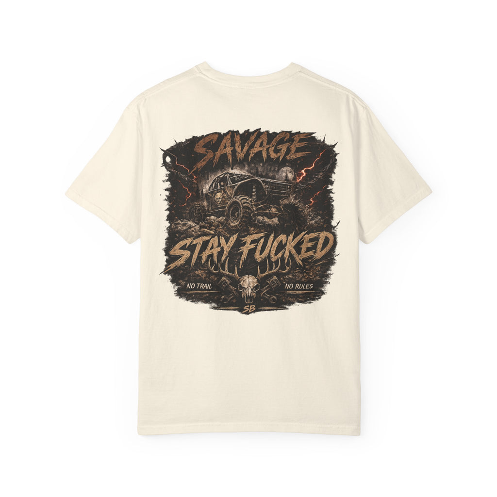 Savage Off-Road Graphic Tee | Mud Truck Shirt | No Rules Back Print | Country Rebel Tee