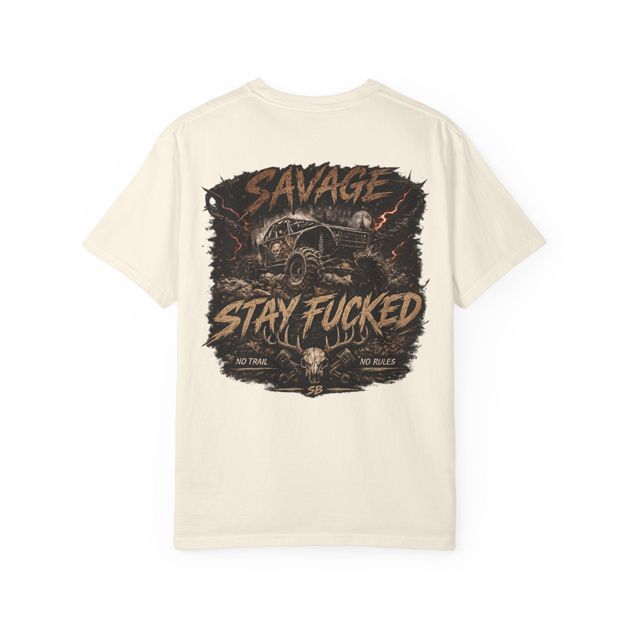 Savage Off-Road Graphic Tee | Mud Truck Shirt | No Rules Back Print | Country Rebel Tee