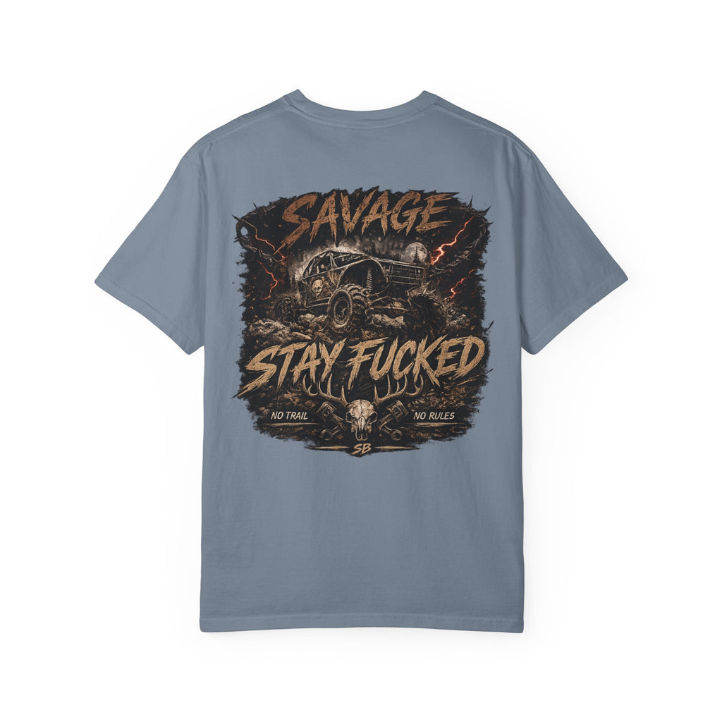 Savage Off-Road Graphic Tee | Mud Truck Shirt | No Rules Back Print | Country Rebel Tee
