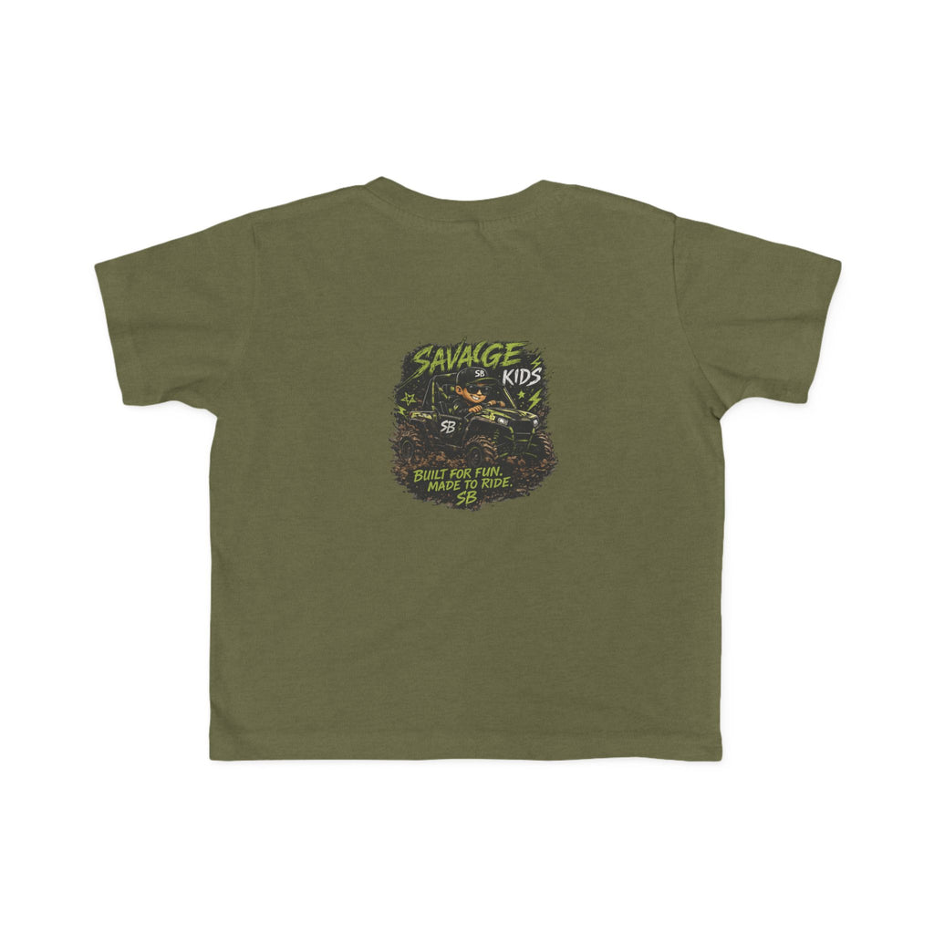 Savage Kids Toddler T-Shirt | Off-Road Graphic Tee | Built for Fun Made to Ride Shirt | Boys Adventure Tee | Cool Kids Graphic Shirt