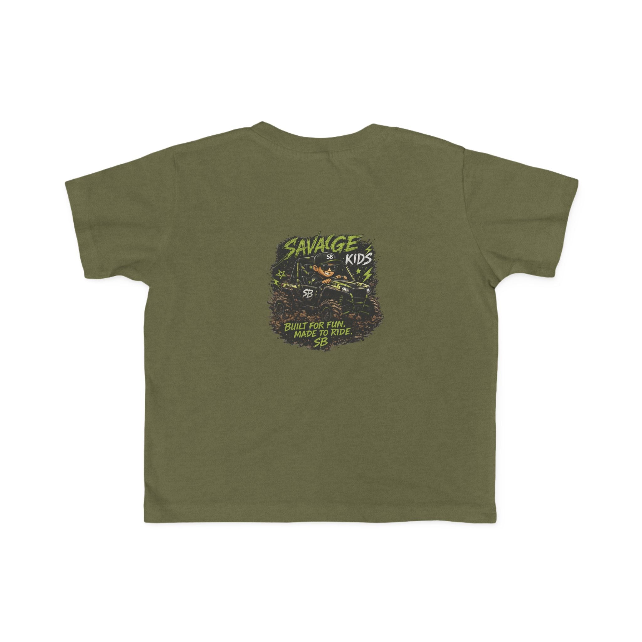 Savage Kids Toddler T-Shirt | Off-Road Graphic Tee | Built for Fun Made to Ride Shirt | Boys Adventure Tee | Cool Kids Graphic Shirt