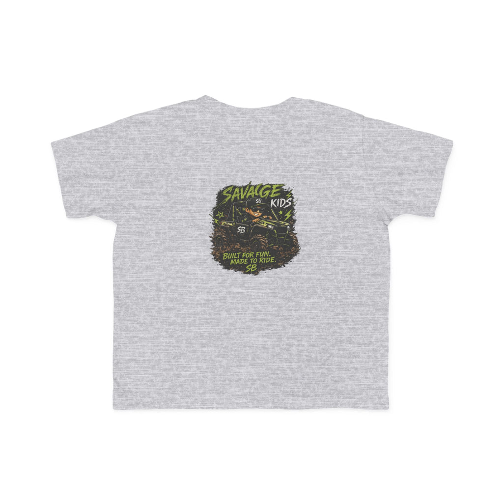 Savage Kids Toddler T-Shirt | Off-Road Graphic Tee | Built for Fun Made to Ride Shirt | Boys Adventure Tee | Cool Kids Graphic Shirt