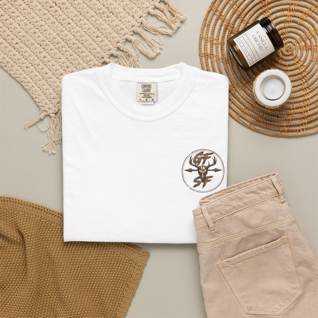 Built Different Hunting Shirt | GF Skull Logo Tee | Truck & Mule Deer Graphic Shirt