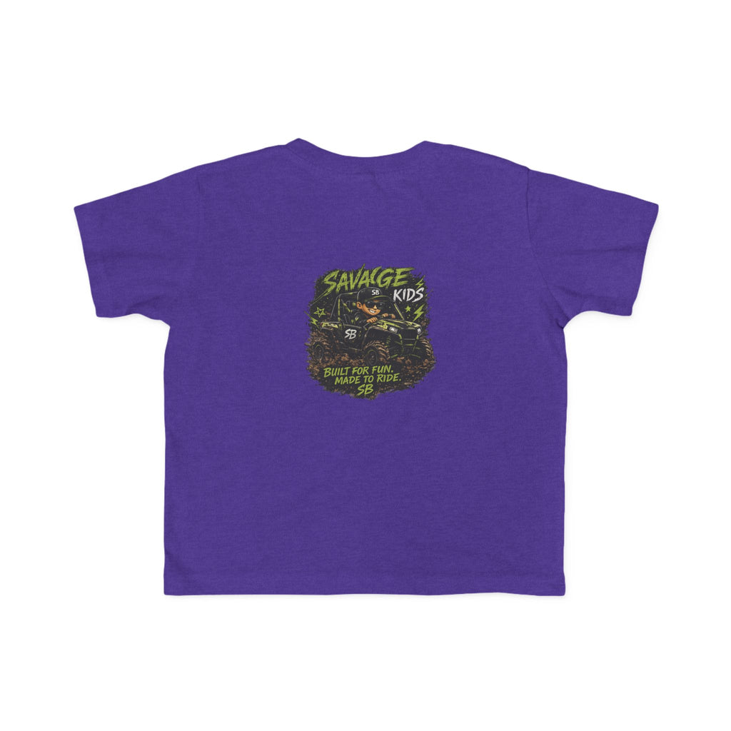 Savage Kids Toddler T-Shirt | Off-Road Graphic Tee | Built for Fun Made to Ride Shirt | Boys Adventure Tee | Cool Kids Graphic Shirt
