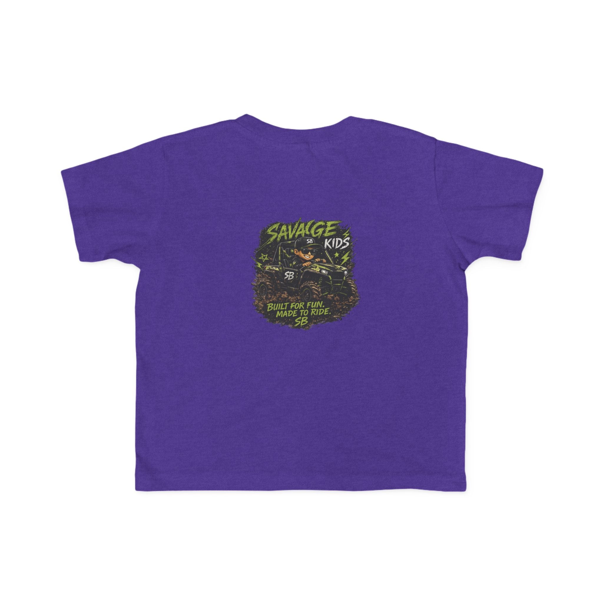 Savage Kids Toddler T-Shirt | Off-Road Graphic Tee | Built for Fun Made to Ride Shirt | Boys Adventure Tee | Cool Kids Graphic Shirt
