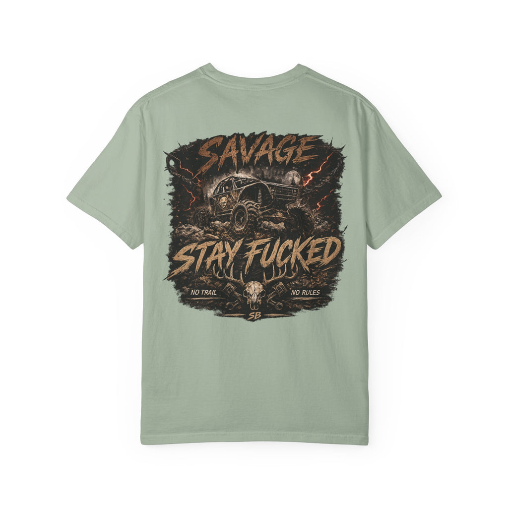 Savage Off-Road Graphic Tee | Mud Truck Shirt | No Rules Back Print | Country Rebel Tee