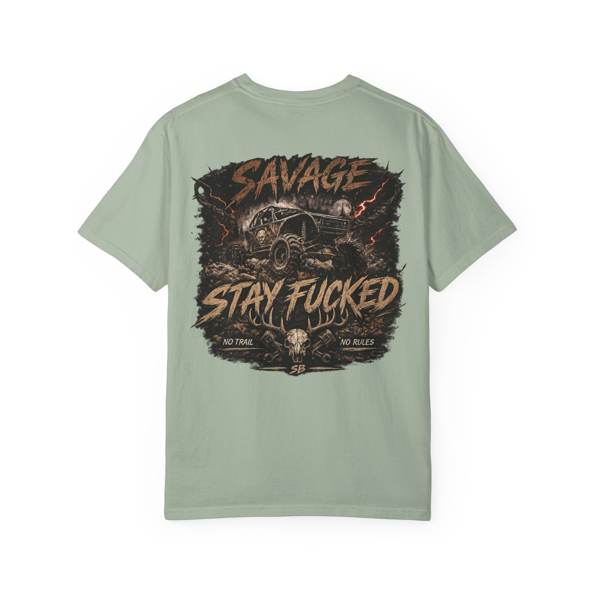 Savage Off-Road Graphic Tee | Mud Truck Shirt | No Rules Back Print | Country Rebel Tee