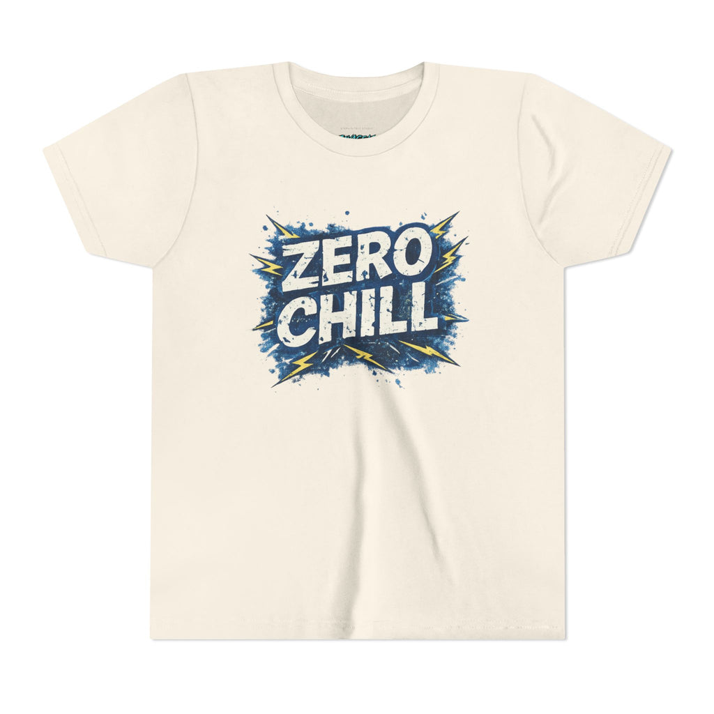 Zero Chill Kids Shirt | Funny Kids Graphic Tee | Savage Kids Clothing | Bold Lightning Tee for Boys & Girls