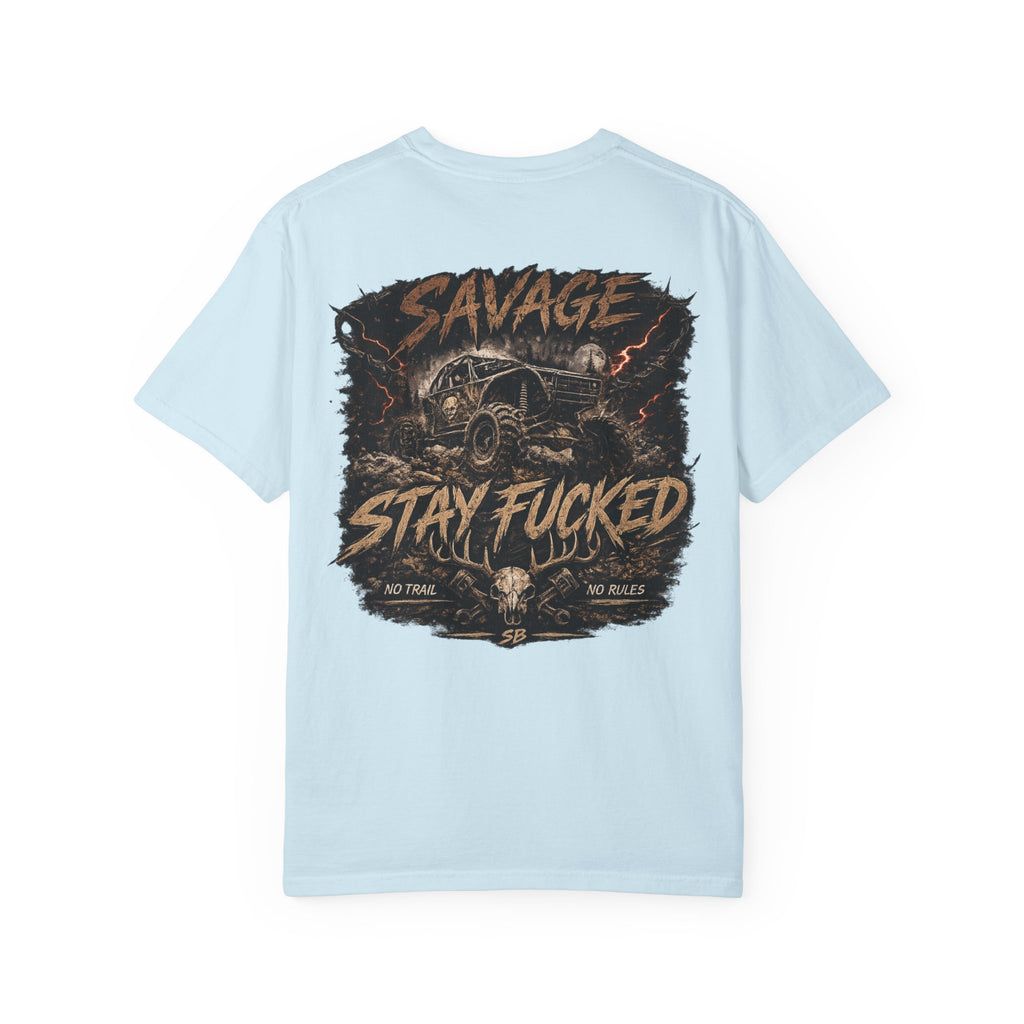 Savage Off-Road Graphic Tee | Mud Truck Shirt | No Rules Back Print | Country Rebel Tee