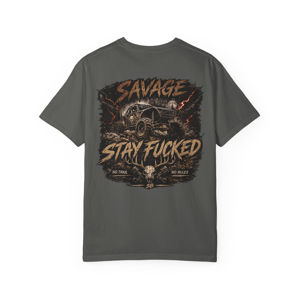 Savage Off-Road Graphic Tee | Mud Truck Shirt | No Rules Back Print | Country Rebel Tee