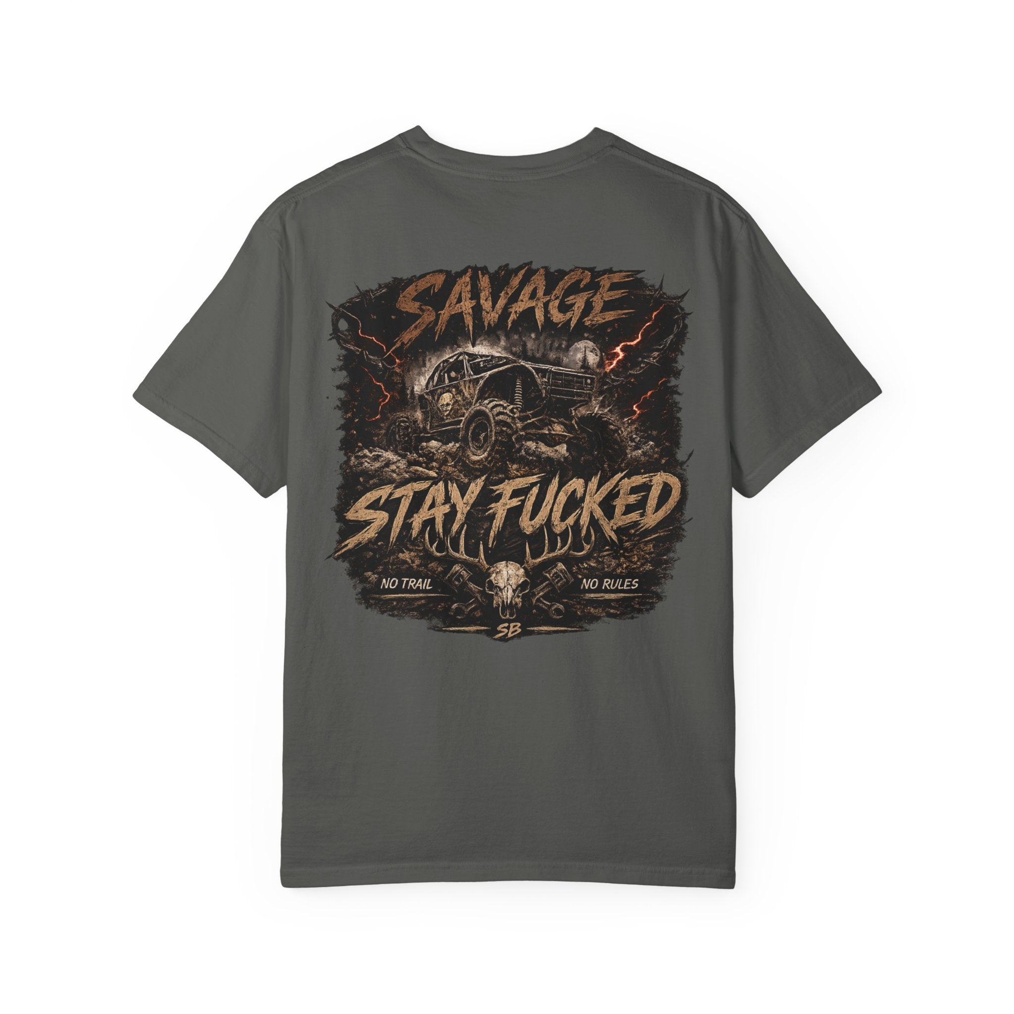 Savage Off-Road Graphic Tee | Mud Truck Shirt | No Rules Back Print | Country Rebel Tee