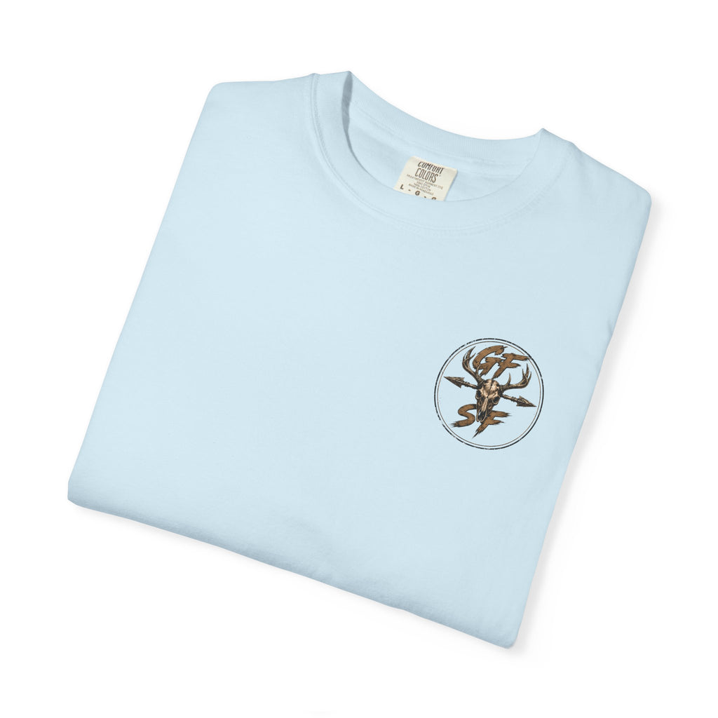 Built Different Hunting Shirt | GF Skull Logo Tee | Truck & Mule Deer Graphic Shirt