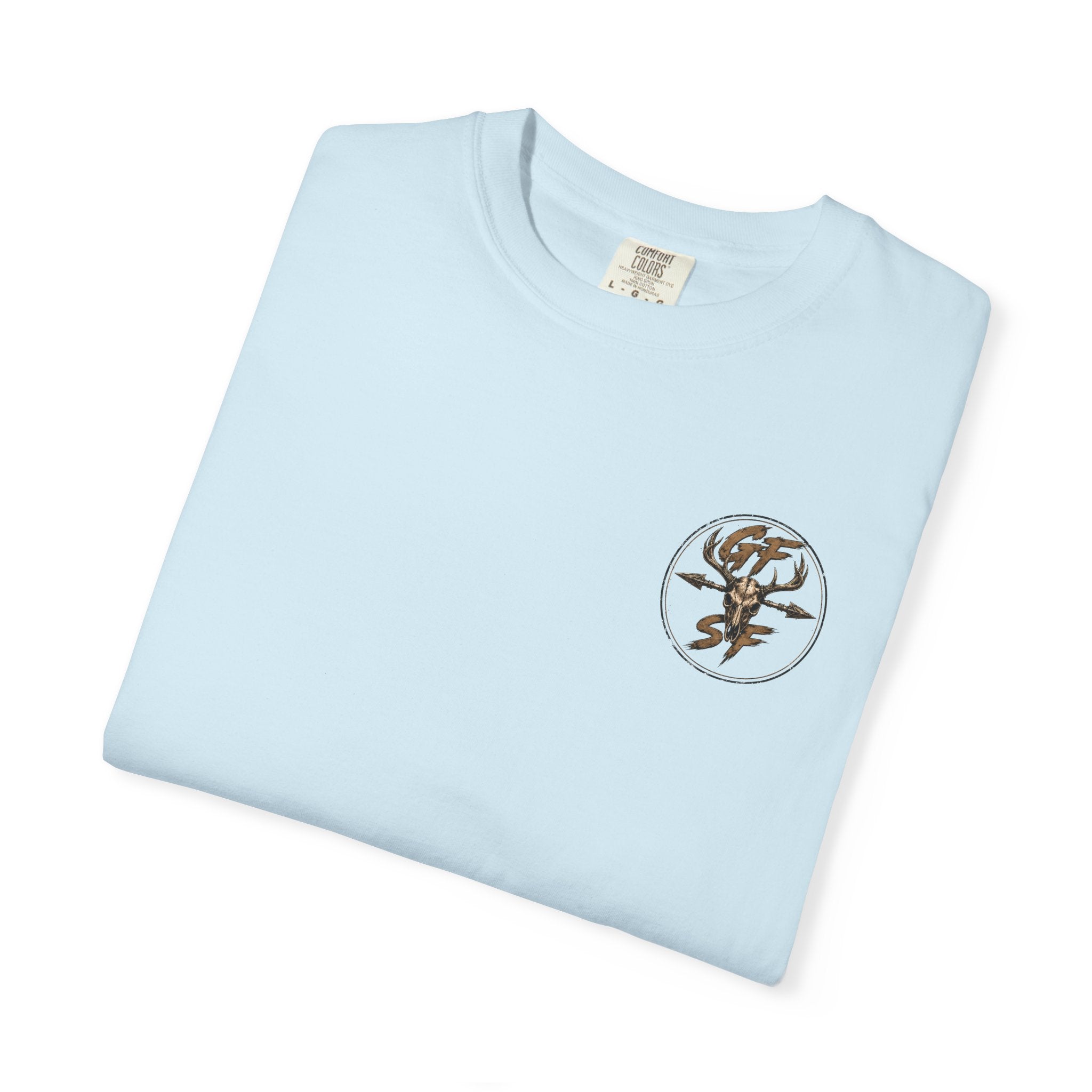Built Different Hunting Shirt | GF Skull Logo Tee | Truck & Mule Deer Graphic Shirt