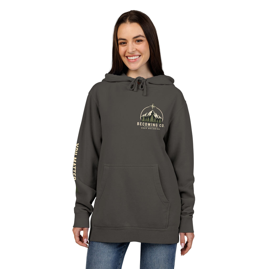 You Don’t Have to Have It All Figured Out Mountain Hoodie | Becoming Co.