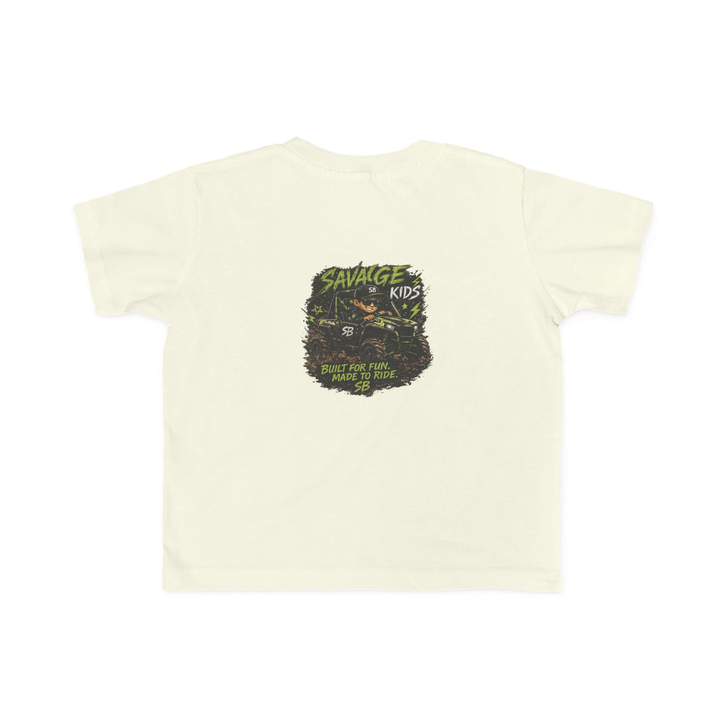 Savage Kids Toddler T-Shirt | Off-Road Graphic Tee | Built for Fun Made to Ride Shirt | Boys Adventure Tee | Cool Kids Graphic Shirt