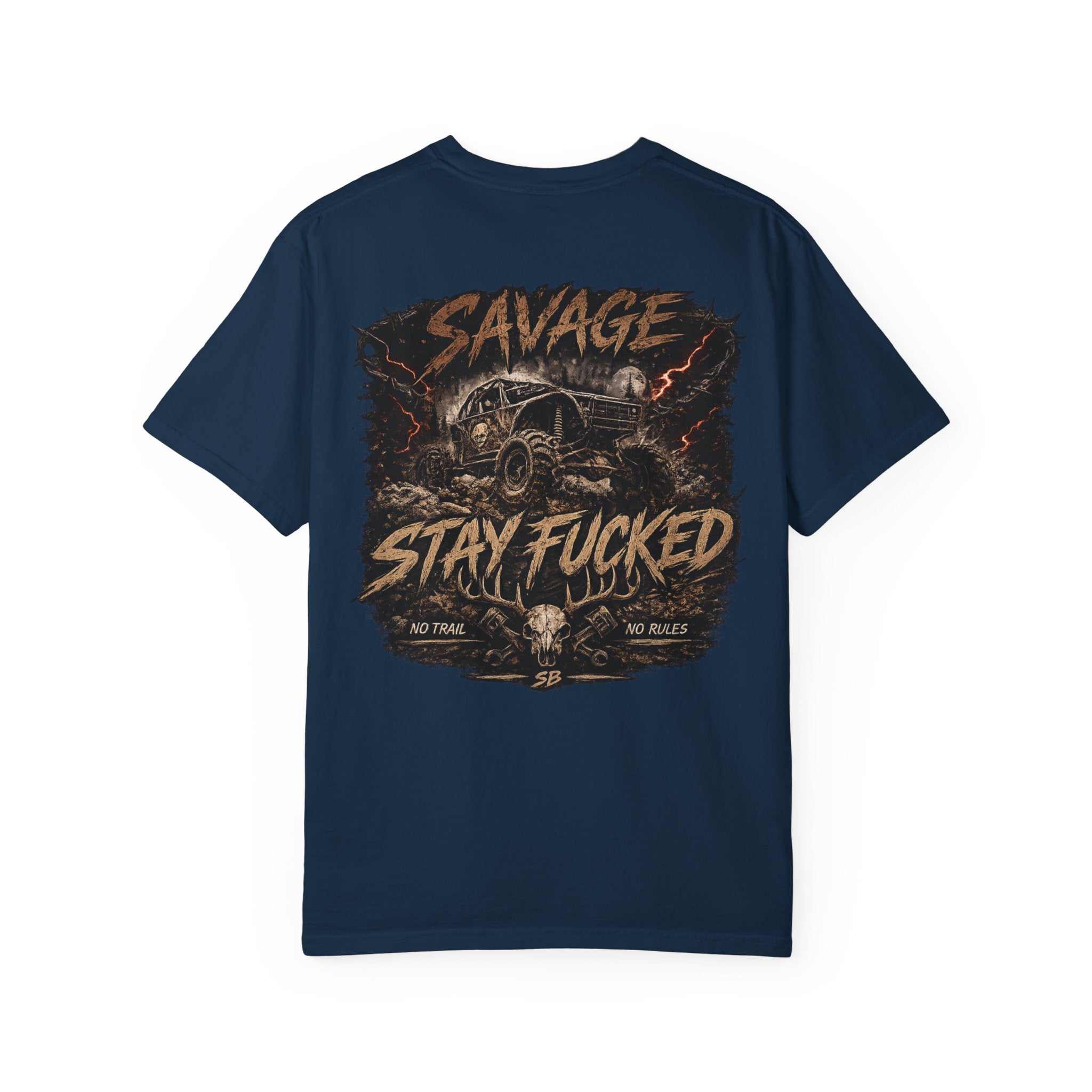 Savage Off-Road Graphic Tee | Mud Truck Shirt | No Rules Back Print | Country Rebel Tee