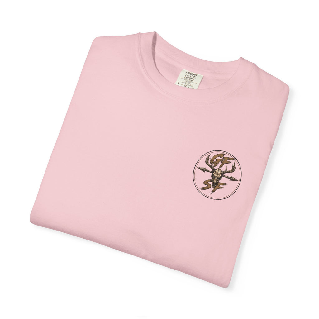 Built Different Hunting Shirt | GF Skull Logo Tee | Truck & Mule Deer Graphic Shirt