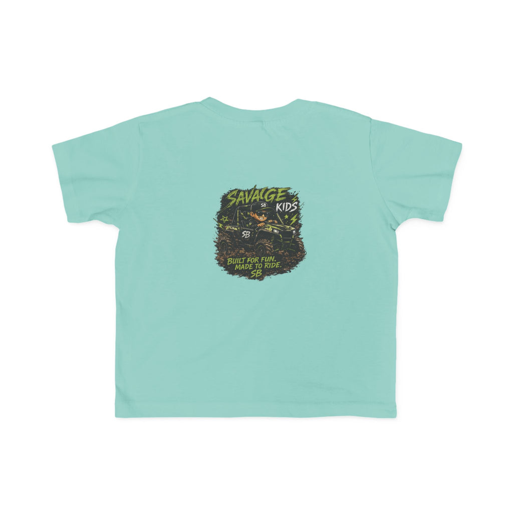 Savage Kids Toddler T-Shirt | Off-Road Graphic Tee | Built for Fun Made to Ride Shirt | Boys Adventure Tee | Cool Kids Graphic Shirt