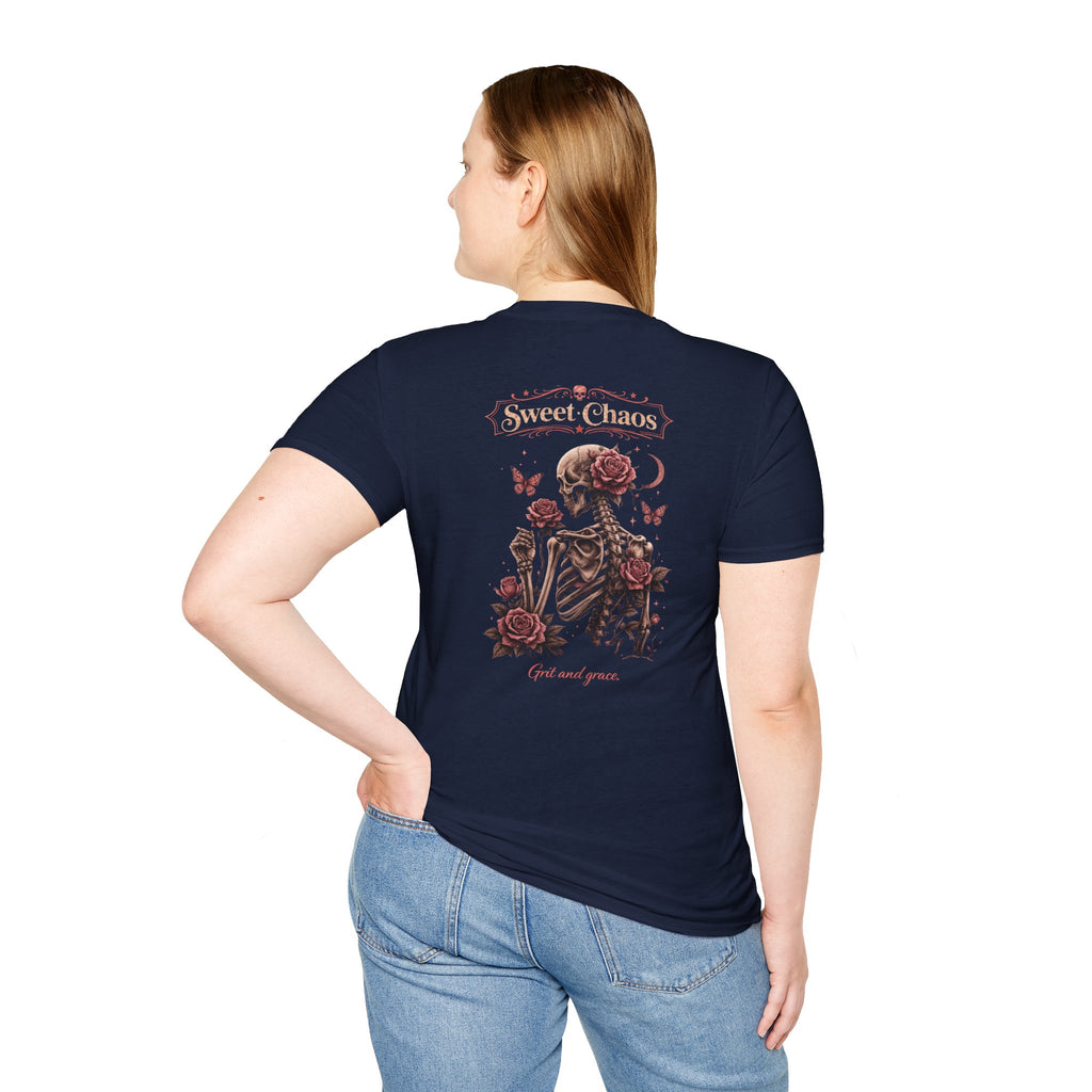 Sweet Chaos Skeleton Rose Shirt