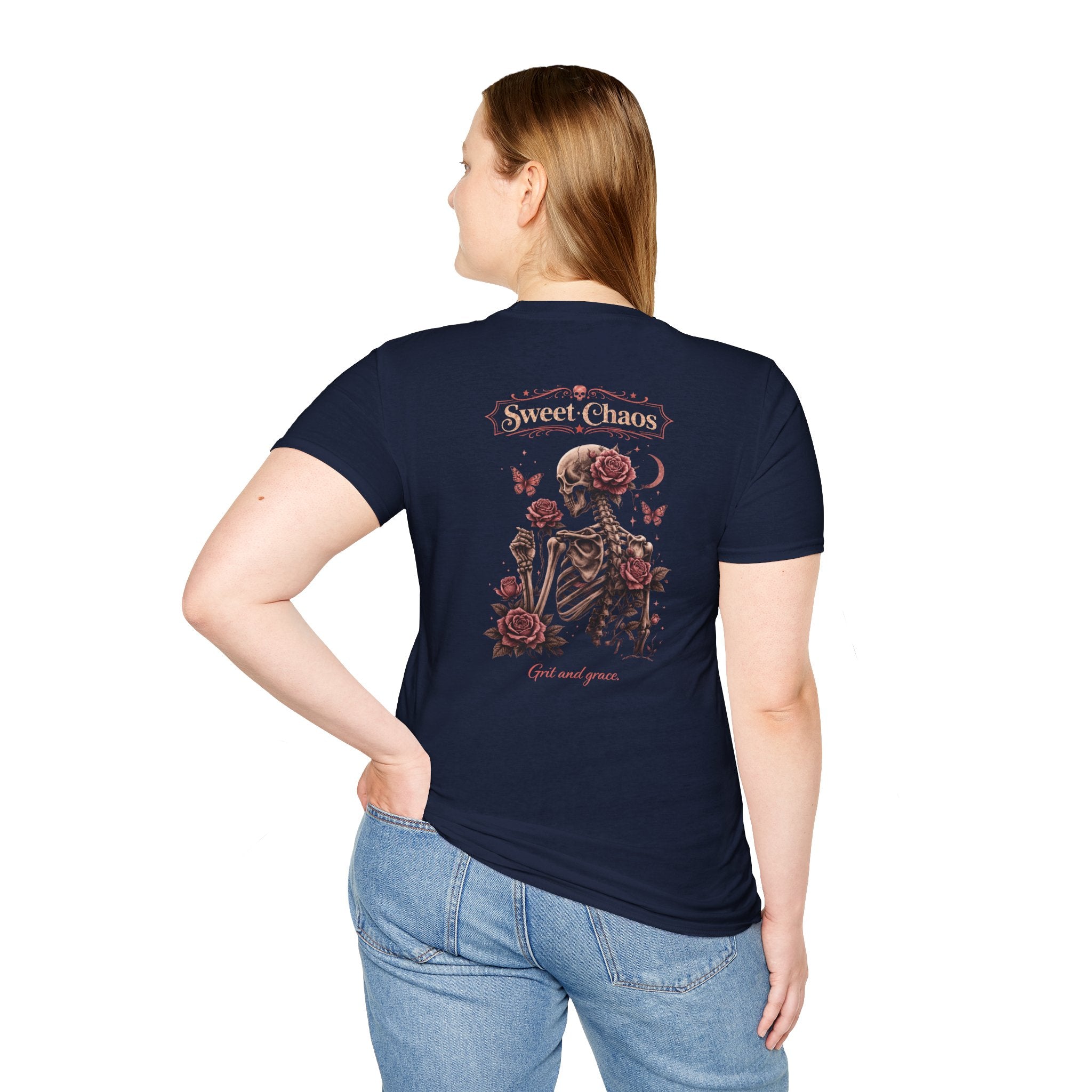 Sweet Chaos Skeleton Rose Shirt