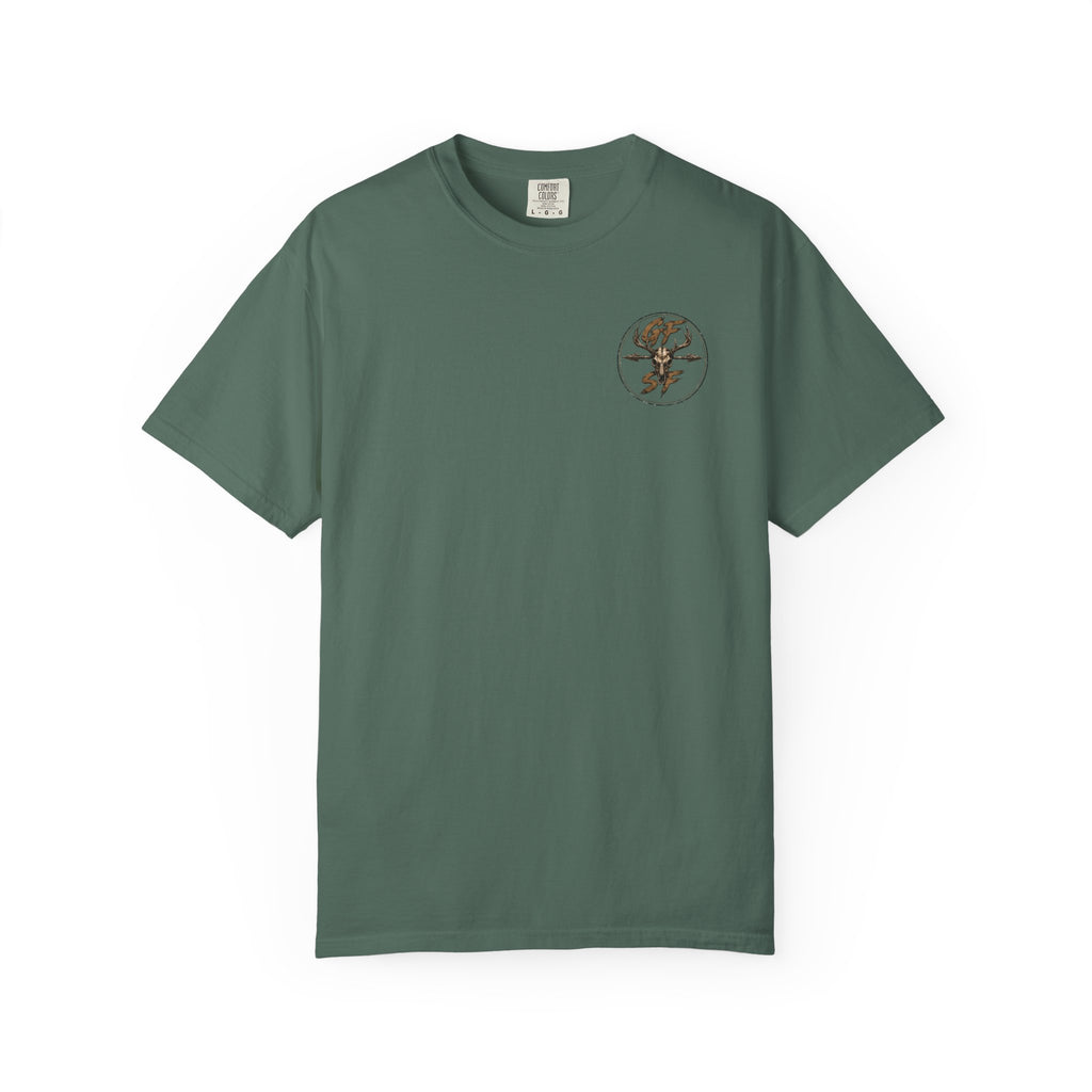 Built Different Hunting Shirt | GF Skull Logo Tee | Truck & Mule Deer Graphic Shirt