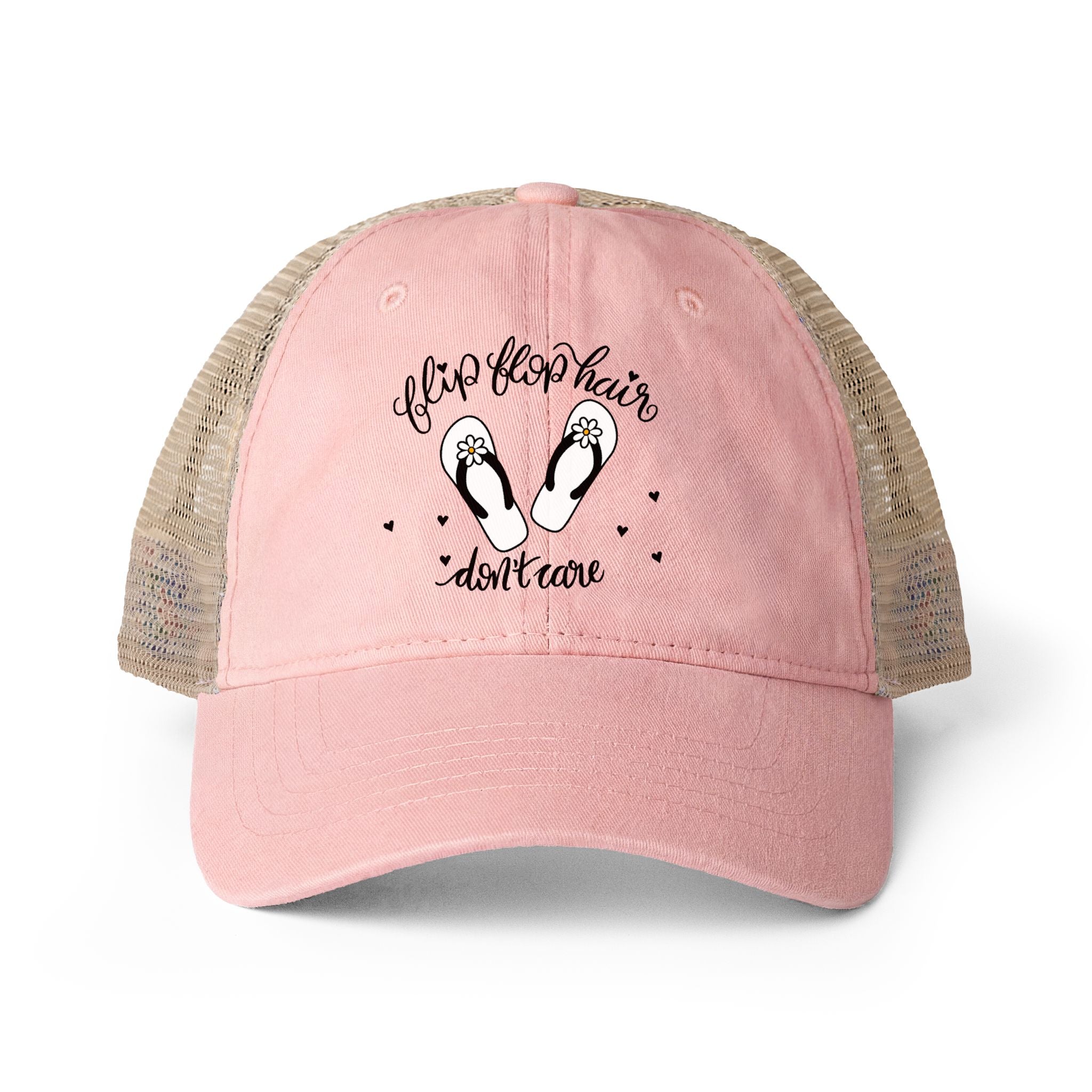 Flip Flop Hair Don't Care Ponytail Hat