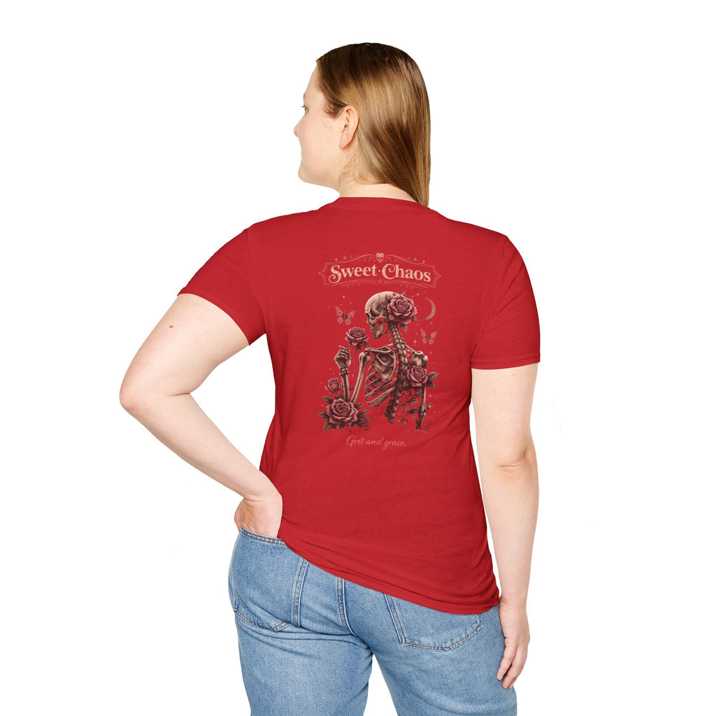 Sweet Chaos Skeleton Rose Shirt