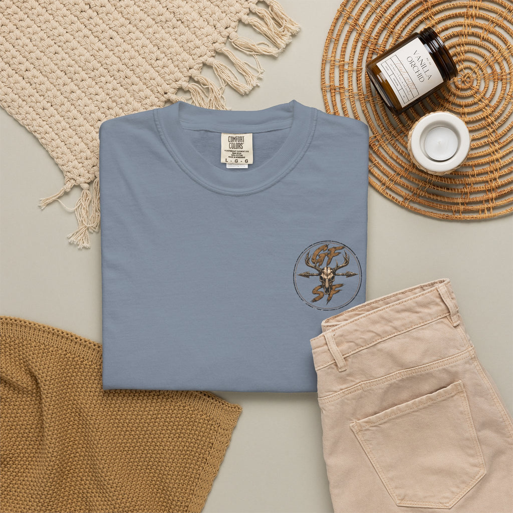 Built Different Hunting Shirt | GF Skull Logo Tee | Truck & Mule Deer Graphic Shirt